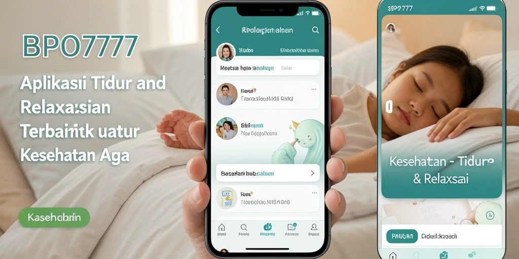 Antarmuka aplikasi BPO777 yang menarik dan fungsional untuk tidur dan relaksasi.