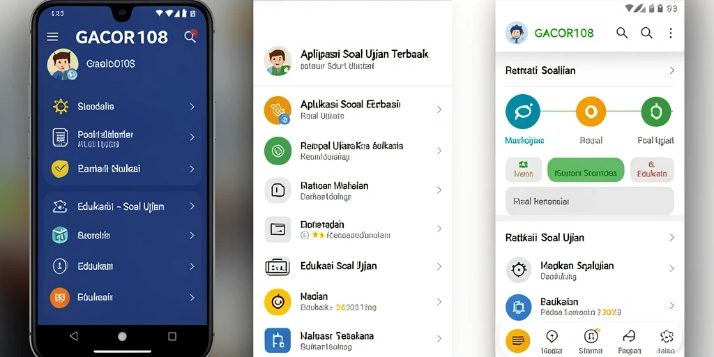 Tampilan antarmuka aplikasi GACOR108 yang sederhana dan fungsional.