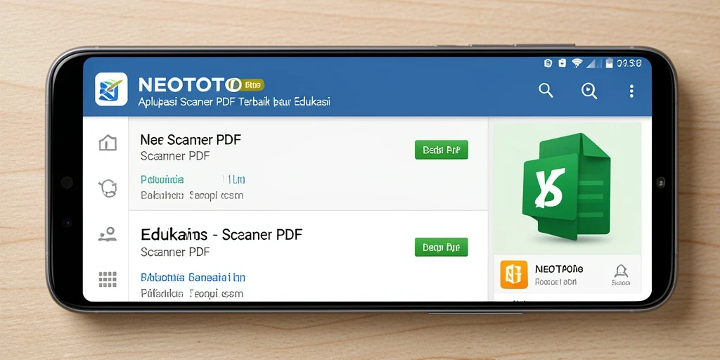Antarmuka pengguna NEOTOTO yang intuitif untuk Scanner PDF.