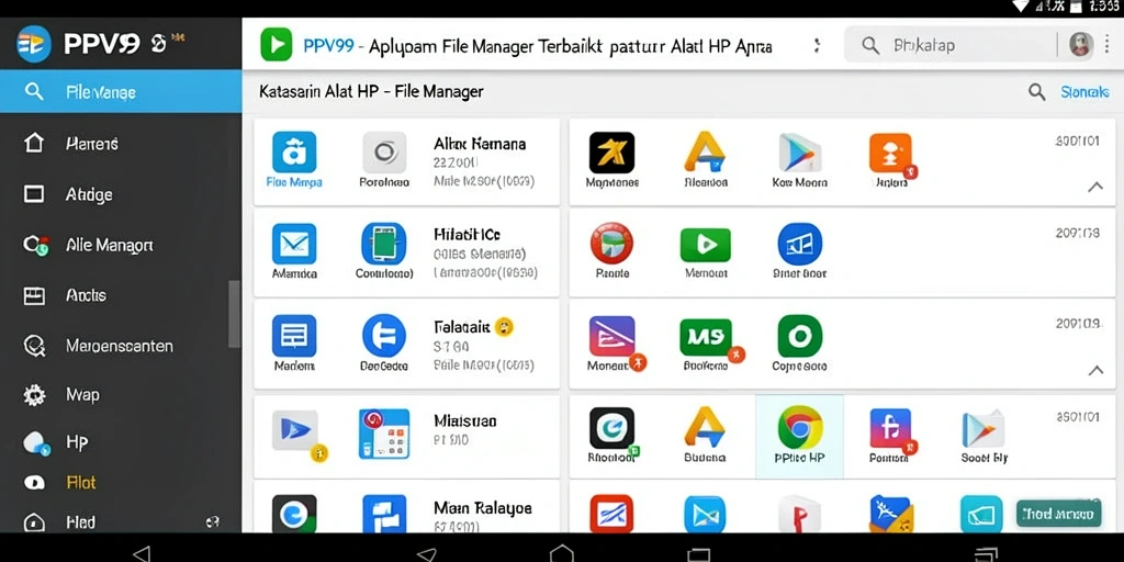Antarmuka PPV99 yang intuitif dan fungsional untuk File Manager.