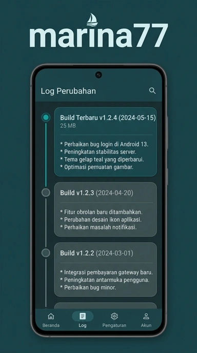 Tampilan riwayat versi marina77